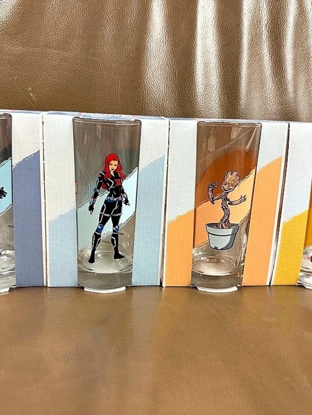 NEW! Marvel Character Drinking Glass Set